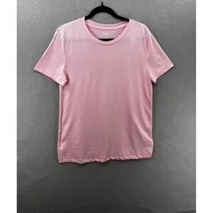 Gap Top Womens Size ST Old School Pink T-Shirt‎ Crewneck VintageSoft Tee Organic